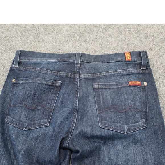 7 For All Mankind Charlize Bootcut Jeans Dark Wash Women's Size 29 - Picture 10 of 11